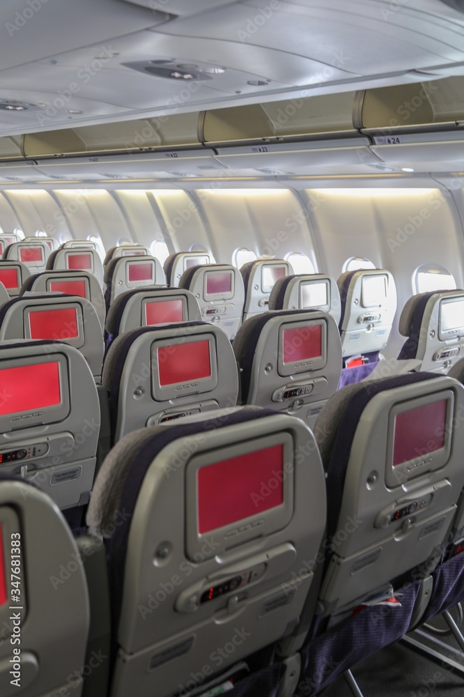 Fototapeta premium passenger airplane in the airport