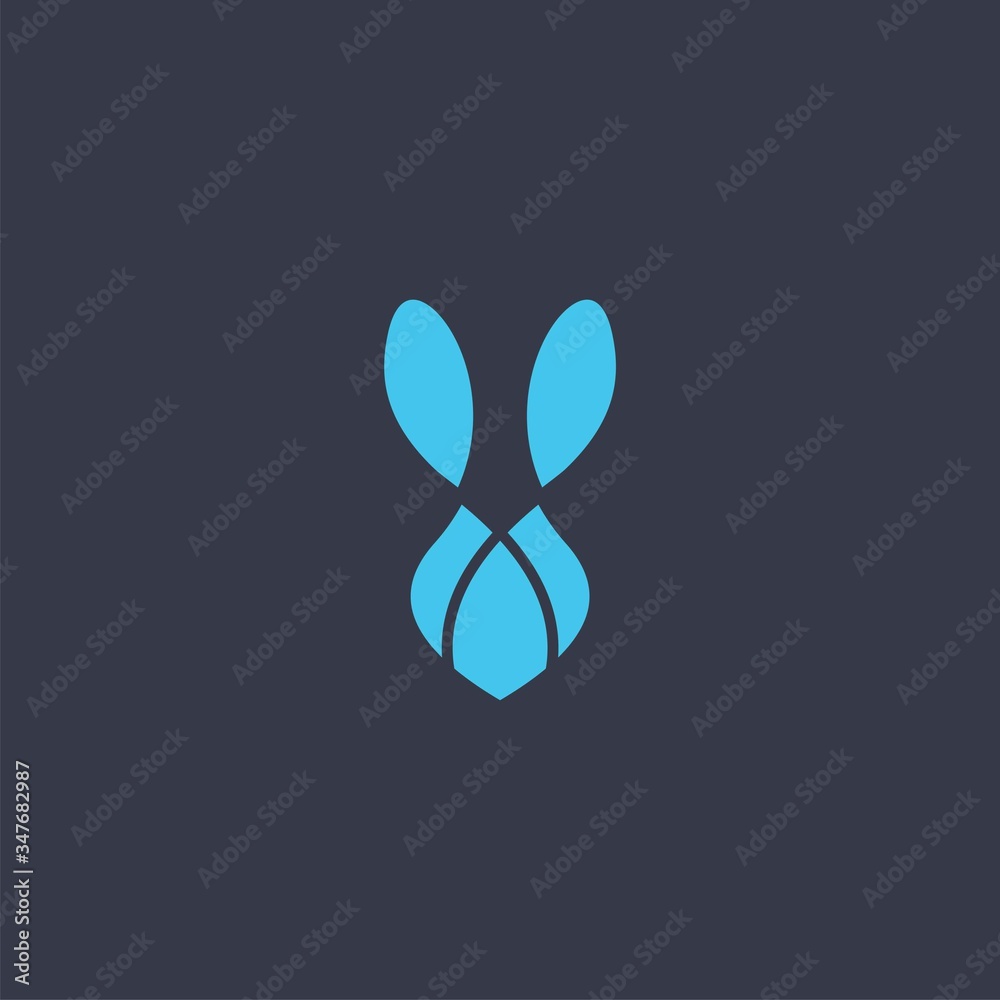 Fototapeta premium Premium rabbit logo design