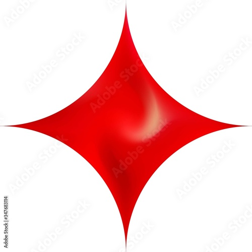 Diamond-shaped gradient background.