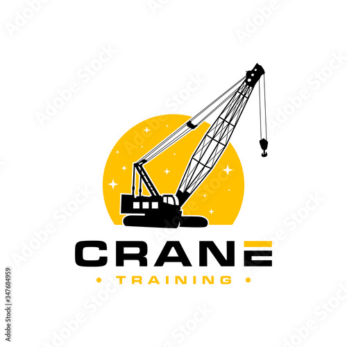 logo vector crane building construction