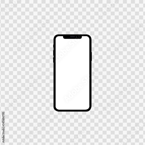 mobile phone with blank screen