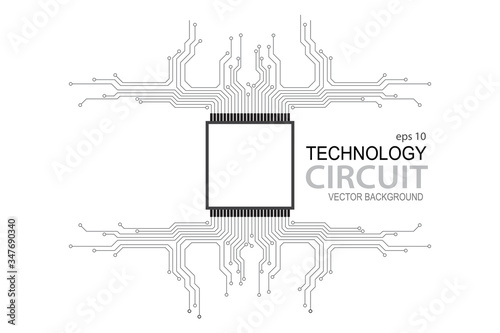 Circuit board, Circuit board icon isolated on white background, Circuit Board CPU Microprocessor Data Transfer Technology Information Concept Vector Background