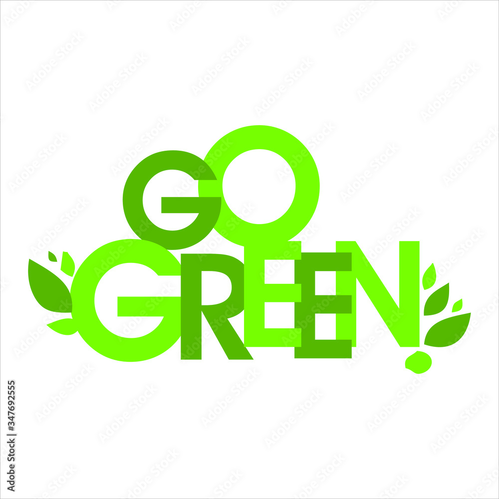 go green vector file go green vector file