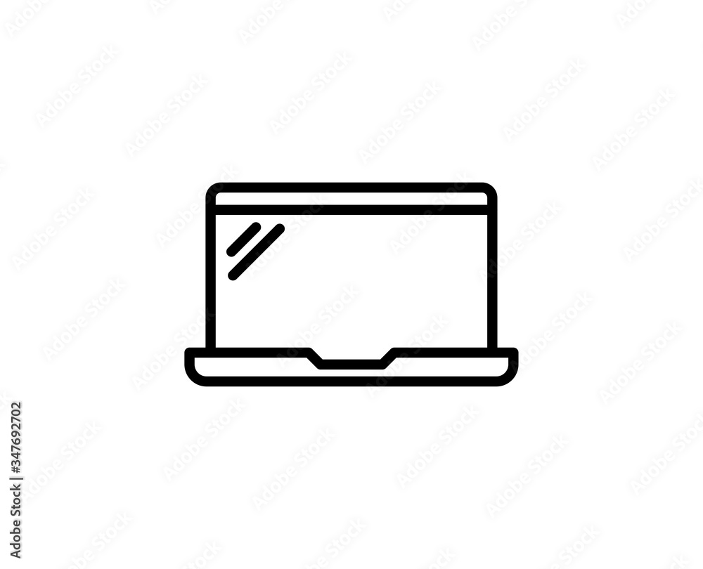 Laptop line icon Laptop line icon