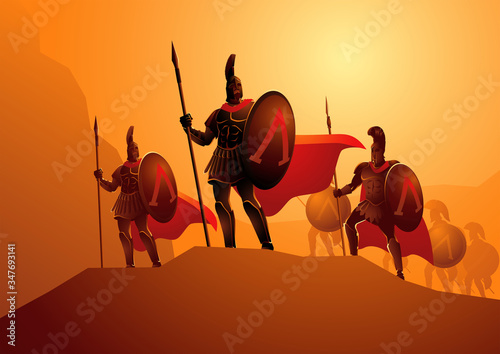 Three Hundred Spartans at the Battle of Thermopylae photo