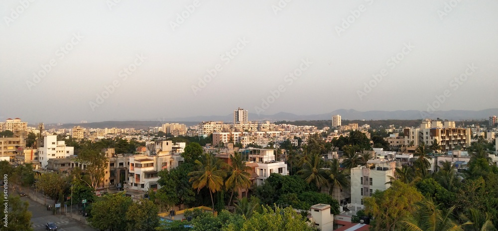 panorama of the city of pune