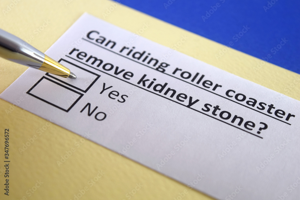 One person is answering question about roller coaster. Can riding roller coaster remove kidney stone? One person is answering question about roller coaster. Can riding roller coaster remove kidney stone?