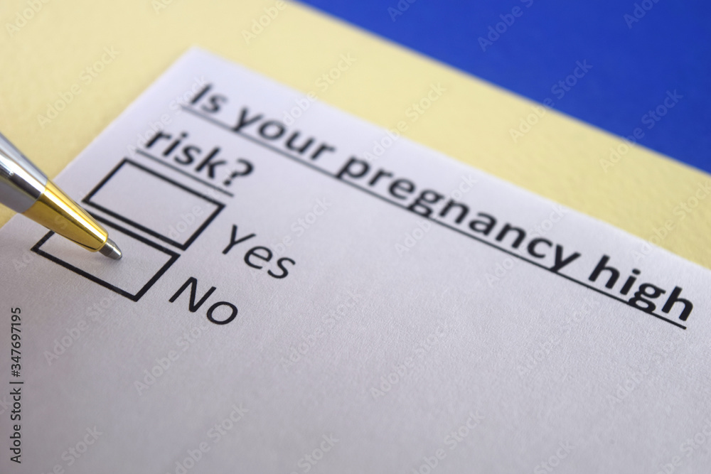 One person is answering question about high risk pregnancy. One person is answering question about high risk pregnancy.