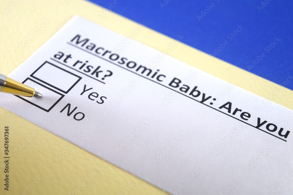 One person is answering question about macrosomic baby.
