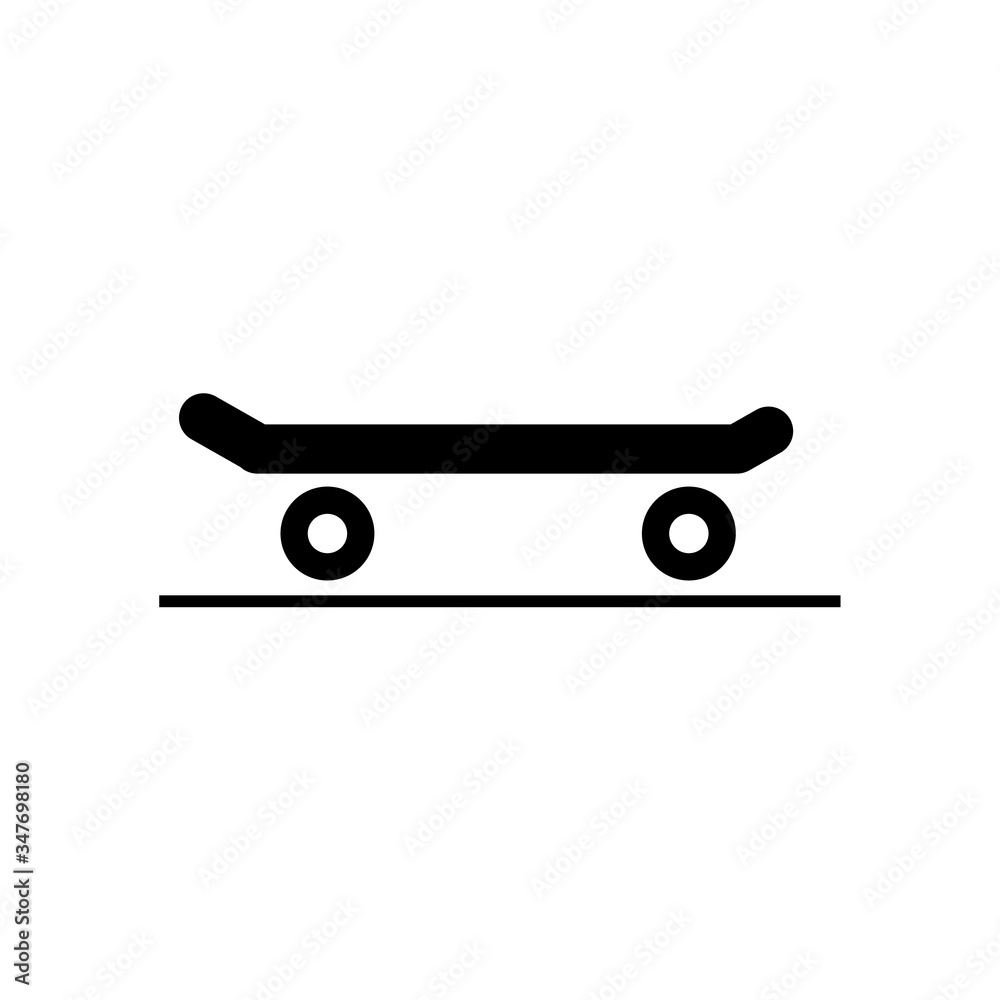 Skateboard sign, symbol, Vector pictogram Skateboard sign, symbol, Vector pictogram