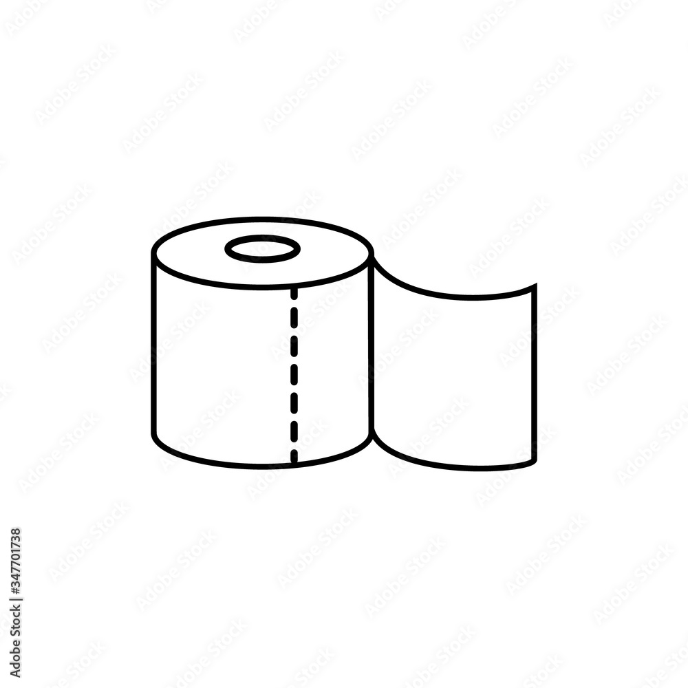 toilet paper icon. Vector toilet paper icon. Vector