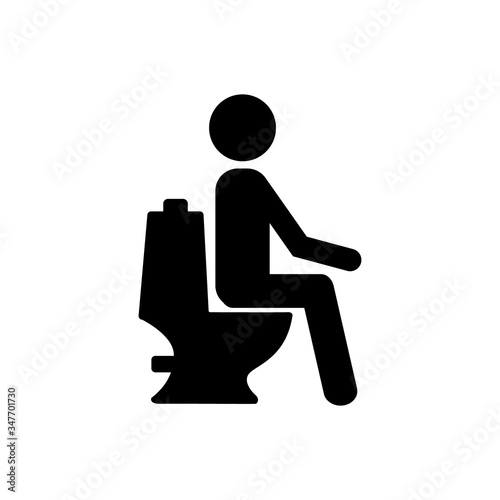 wc pan icon on white background