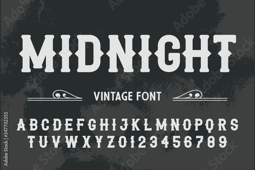 font alphabet, vintage typeface vector, white and gray style
