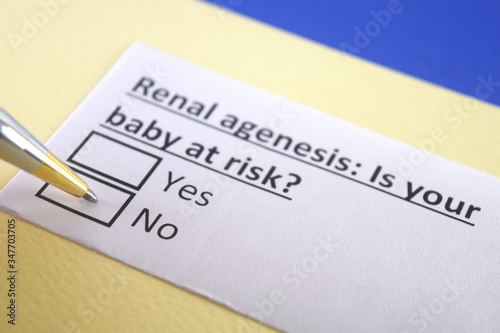 One person is answering question about renal agenesis.