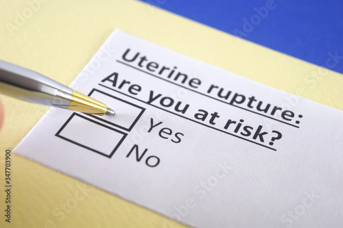One person is answering question about uterine rupture.