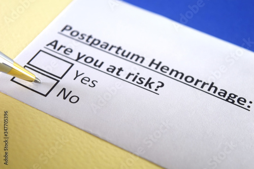 One person is answering question about postpartum hemorrhage.