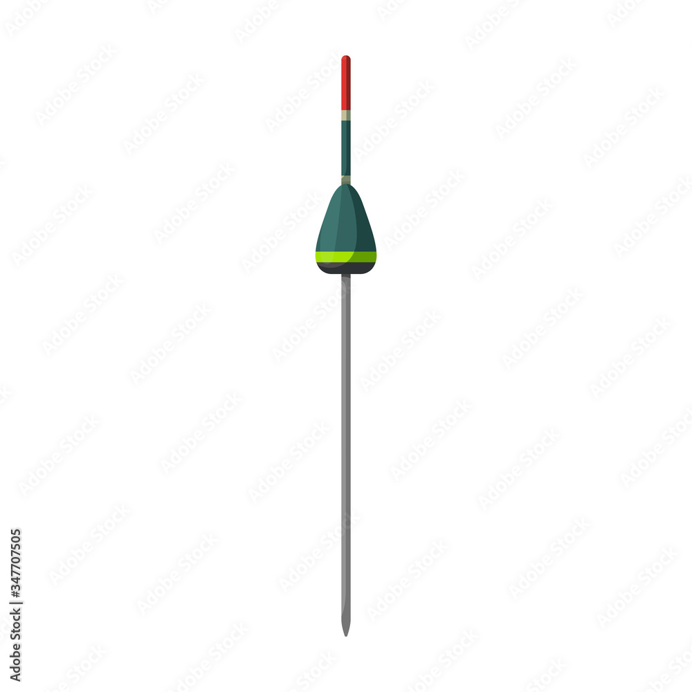 Fototapeta premium Fishing rod vector icon.Cartoon vector icon isolated on white background fishing rod.