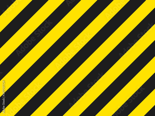 black and yellow hazard stripes background.