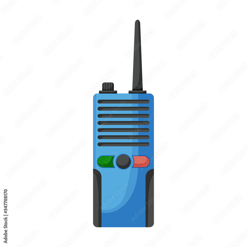Walkie talkie vector icon.Cartoon vector icon isolated on white background walkie talkie.