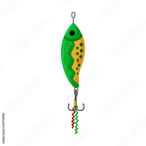 Tackle bait vector icon.Cartoon vector icon isolated on white background tackle bait.