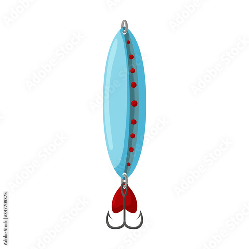 Tackle bait vector icon.Cartoon vector icon isolated on white background tackle bait.