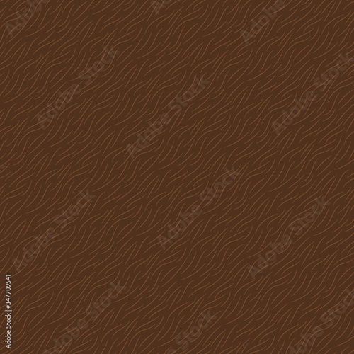 Hand drawn brown animal fur texture seamless pattern