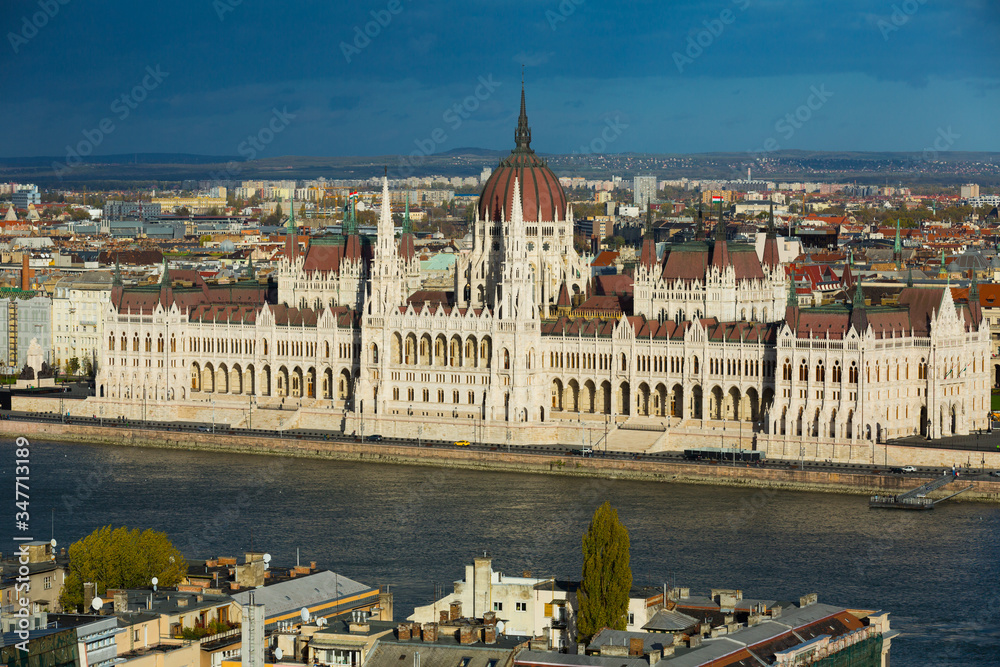Fototapeta premium Parlament in Budapest is hungarian landmark