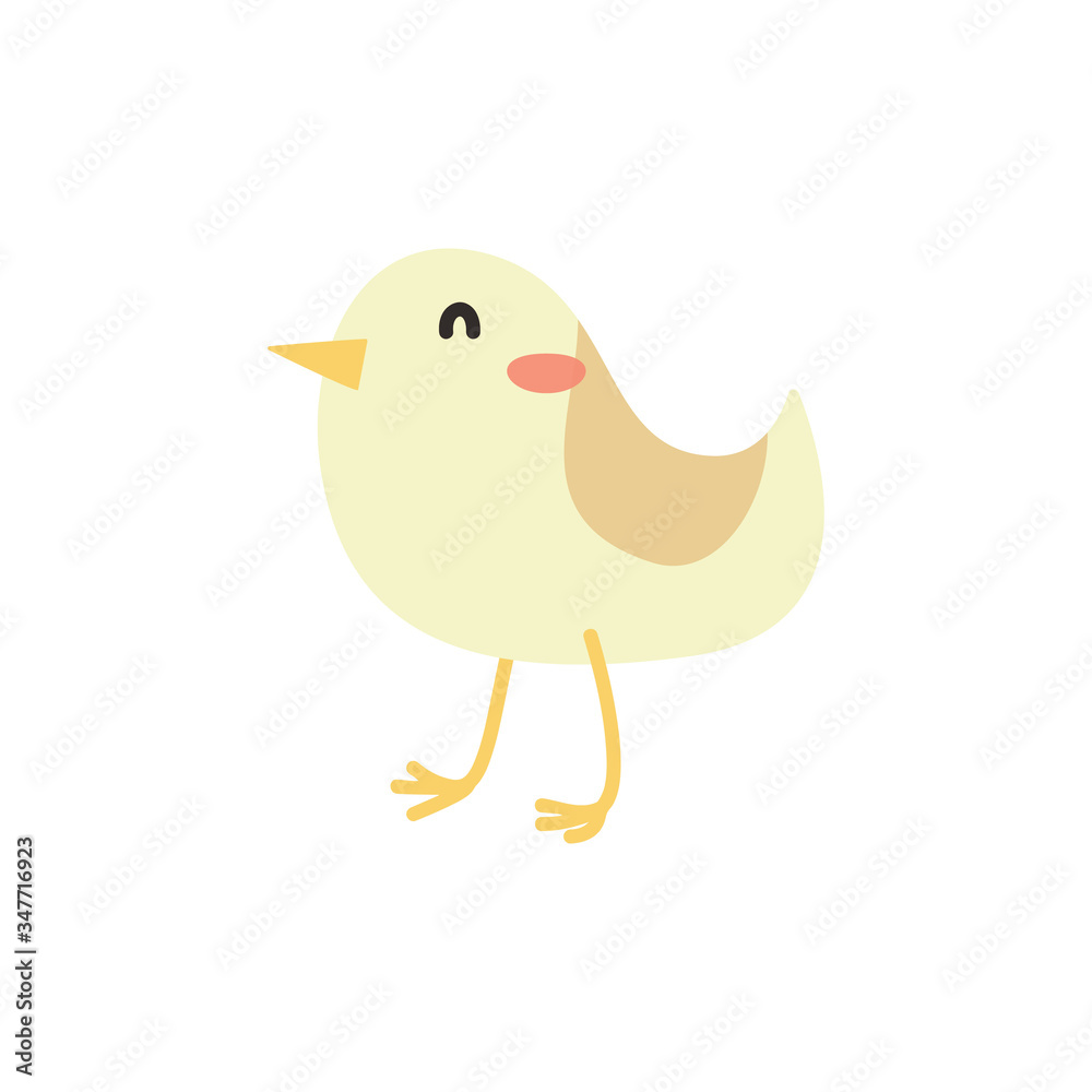 Cartoon sparrow. Cute Cartoon sparrow, Vector illustration on a white background. Drawing for children