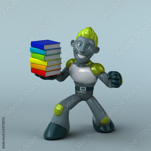 Green Robot - 3D Illustration