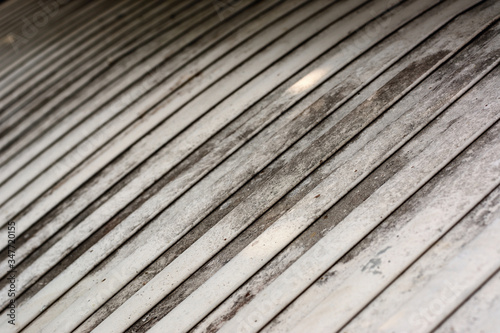 Old and dirty canopy awning. Great light roof.