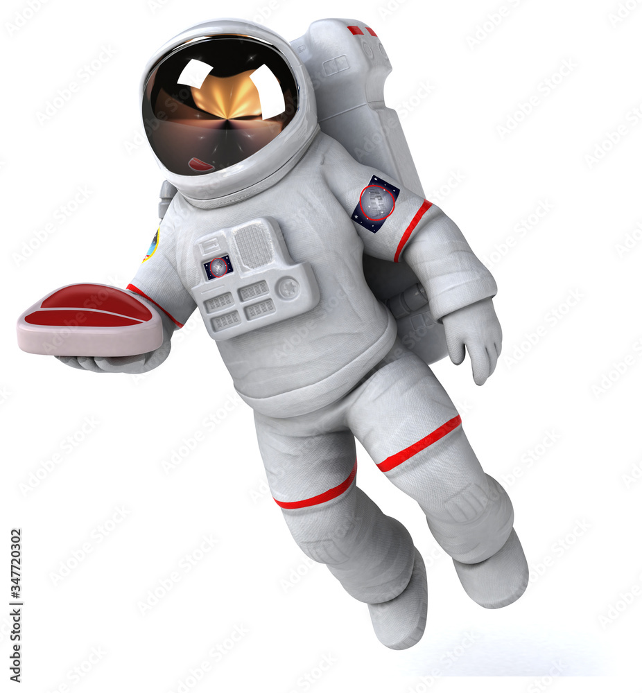 Fun astronaut - 3D Illustration Fun astronaut - 3D Illustration