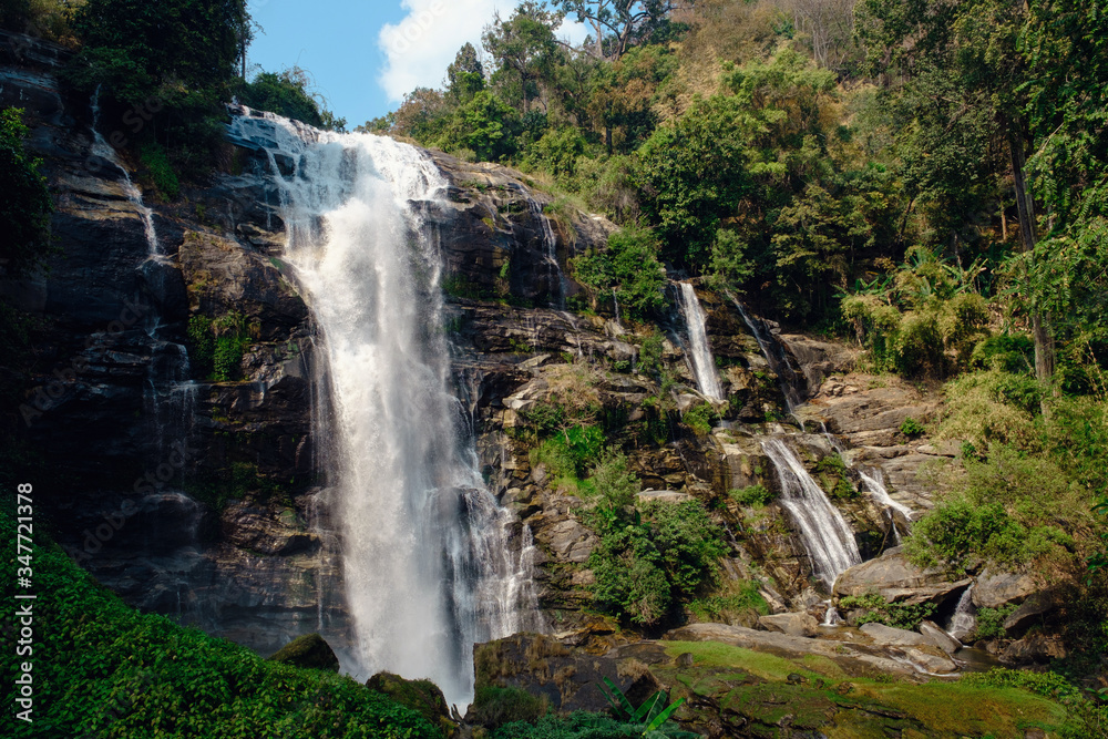 Wachirathan Waterfall at Doi Inthanon National Park Wachirathan Waterfall at Doi Inthanon National Park