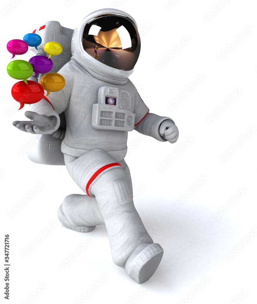 Fun astronaut - 3D Illustration Fun astronaut - 3D Illustration