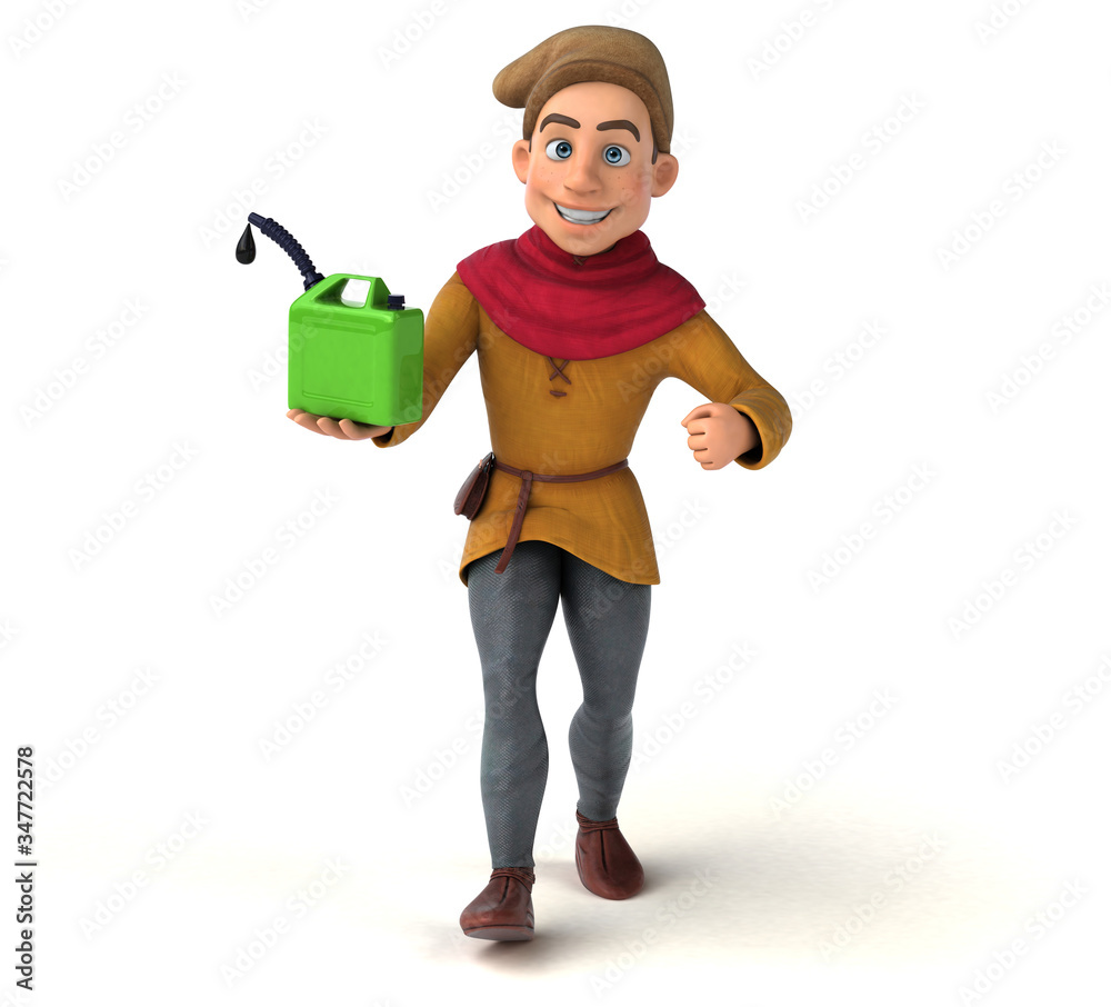 3D Illustration of a medieval historical character 3D Illustration of a medieval historical character