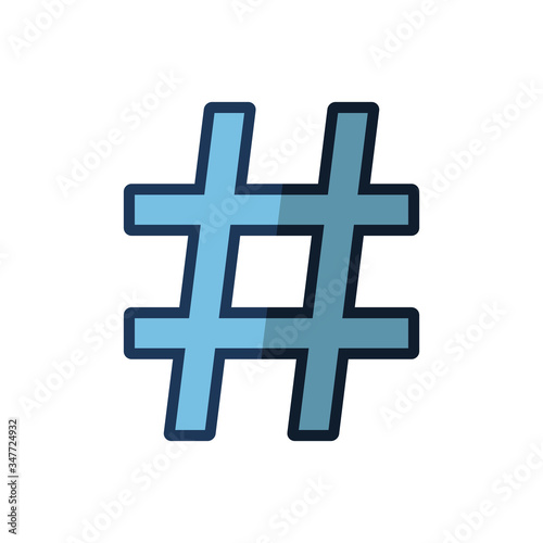 hash tag icon design vector template
