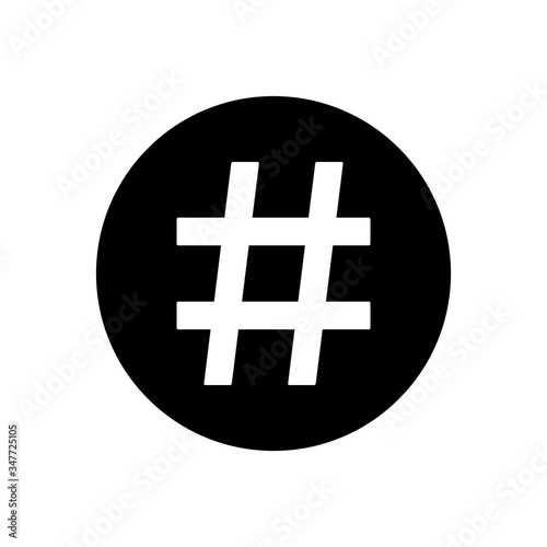 hash tag icon design vector template