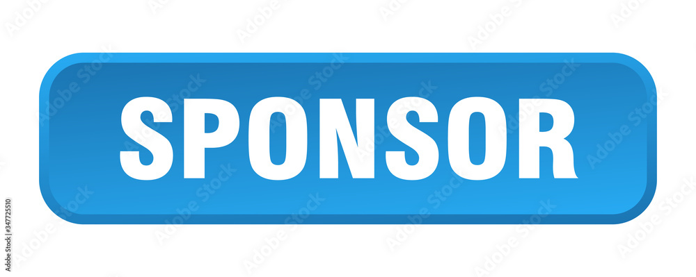 sponsor button. sponsor square 3d push button sponsor button. sponsor square 3d push button