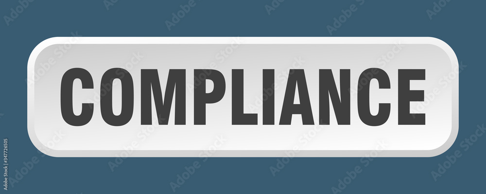 compliance button. compliance square 3d push button