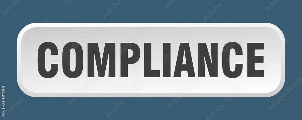 compliance button. compliance square 3d push button compliance button. compliance square 3d push button