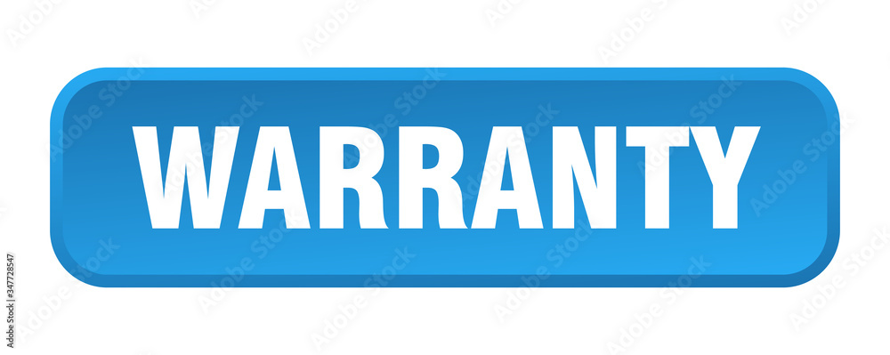 warranty button. warranty square 3d push button
