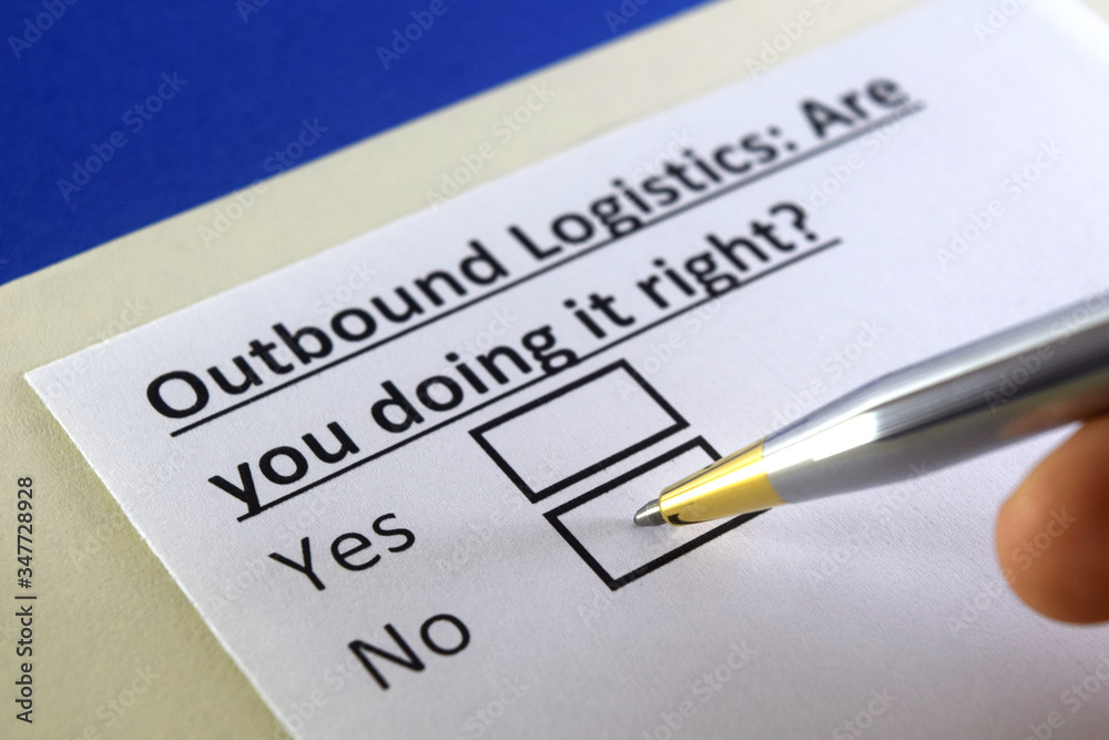One person is answering question about outbound logistics. One person is answering question about outbound logistics.