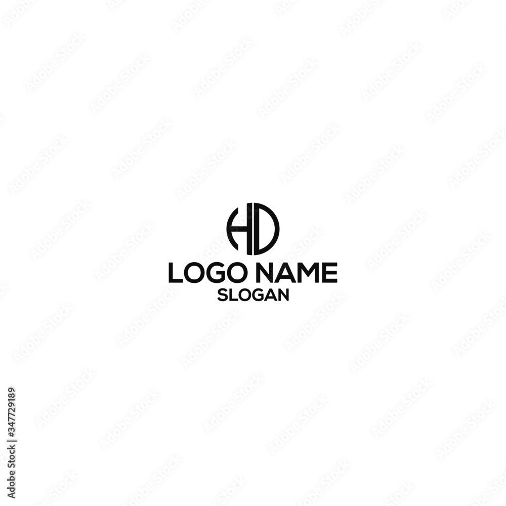 Vector logo art template icon of letter V