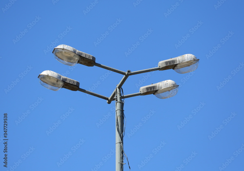 Fototapeta premium City four-lamp lantern