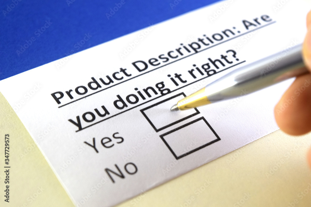 One person is answering question about product description. One person is answering question about product description.