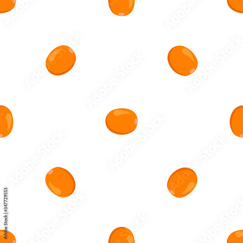Theme big colored seamless sea buckthorn