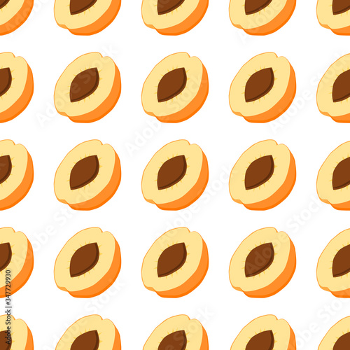 Illustration on theme big colored seamless apricot