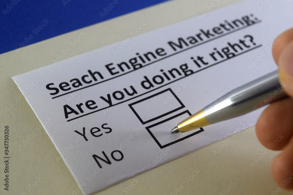 One person is answering question about search engine marketing.