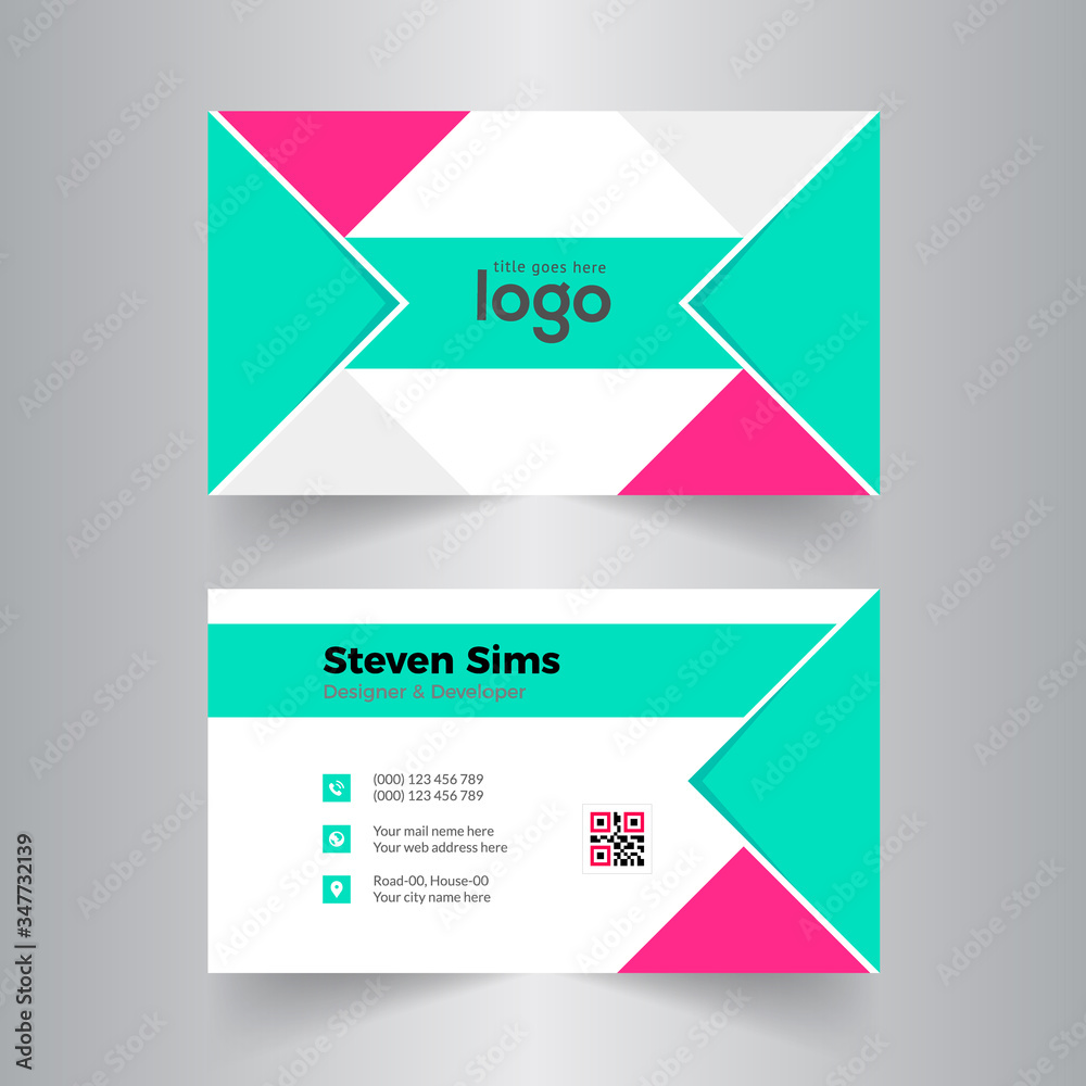 Abstract Corporate Business card Template.