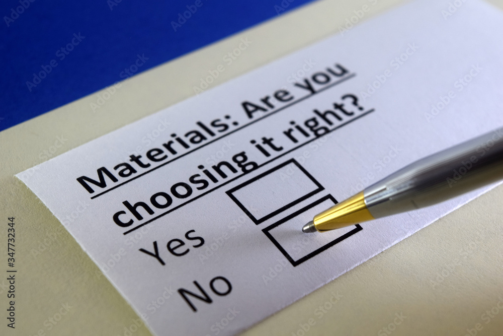 One person is answering question about materials. One person is answering question about materials.