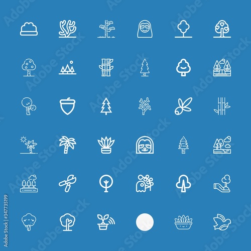 Editable 36 branch icons for web and mobile